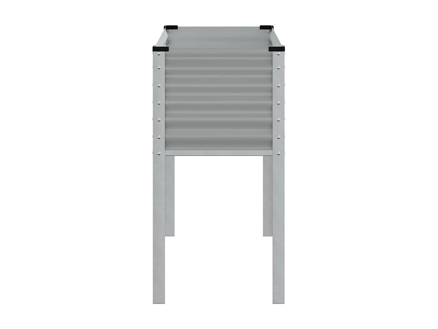 Jardinière gris 100x41x90 cm acier