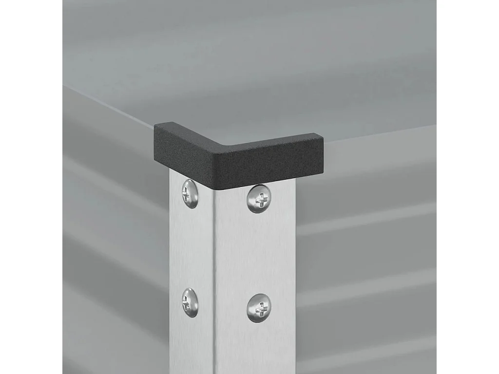 Jardinière gris 100x41x90 cm acier