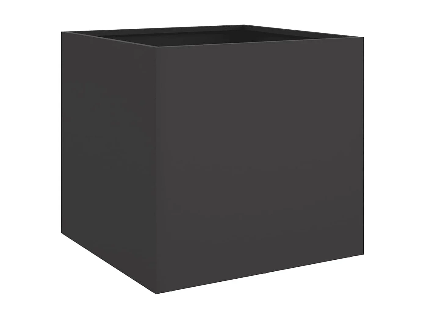 Fioriera nera 42x40x39 cm in acciaio