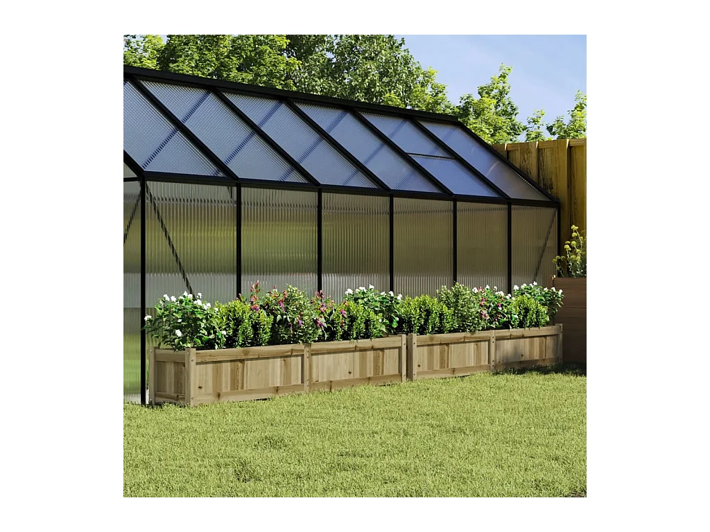 Jardinières 2 pcs bois de pin imprégné