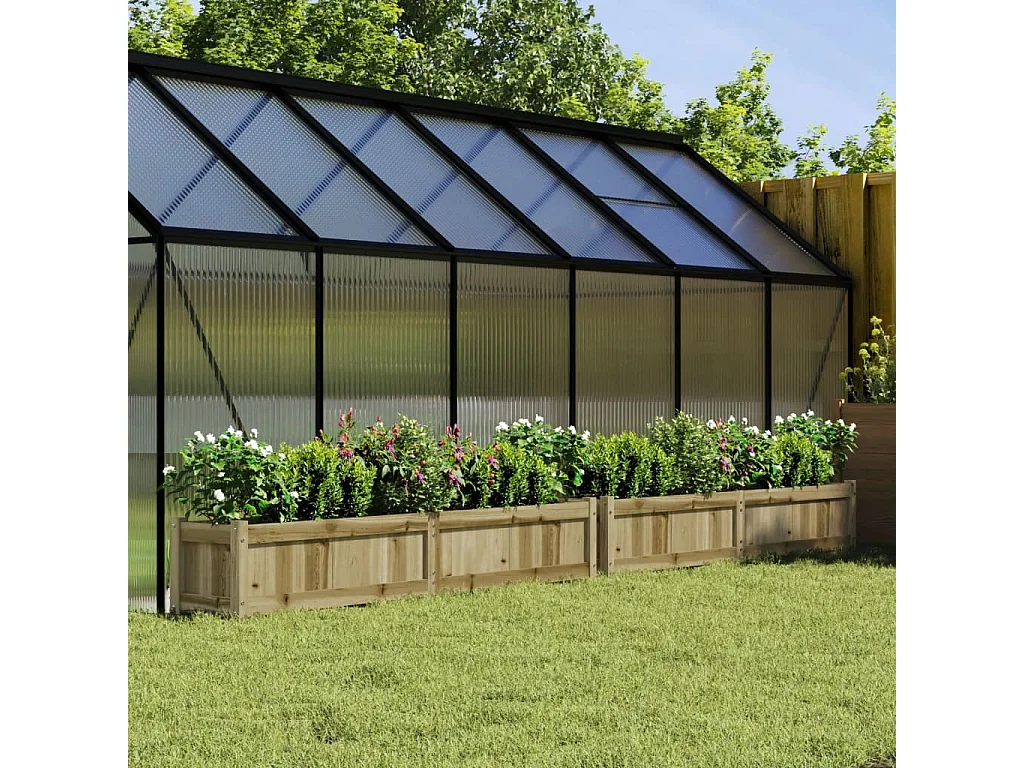 Jardinières 2 pcs bois de pin imprégné