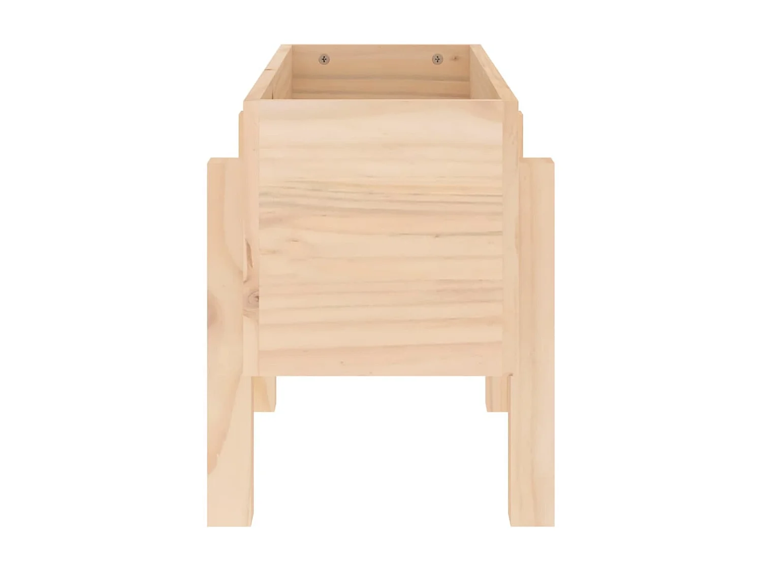 Jardinière 62x30x38 cm bois massif de pin