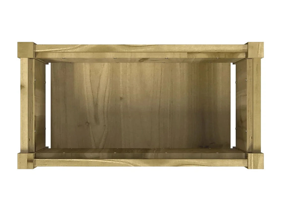 Jardinière 60x31x31 cm bois de pin imprégné