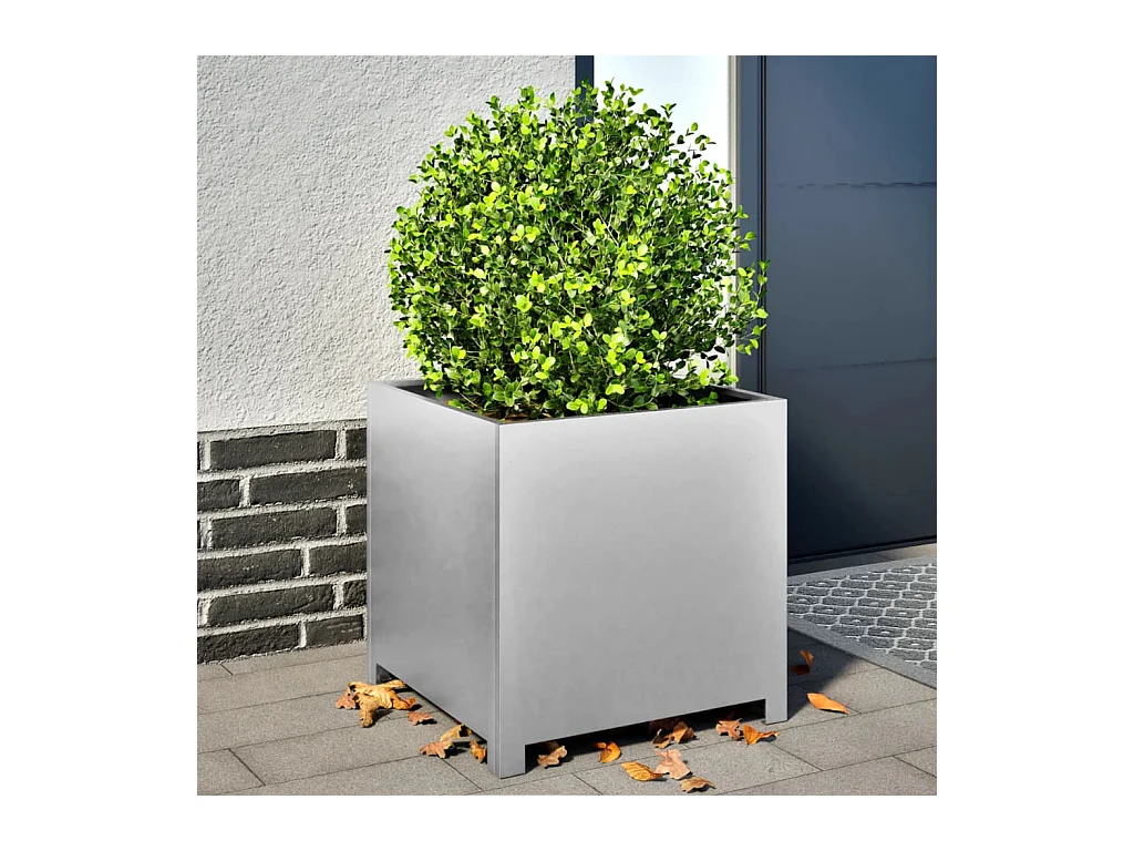 Fioriera 50x50x50 cm in acciaio zincato