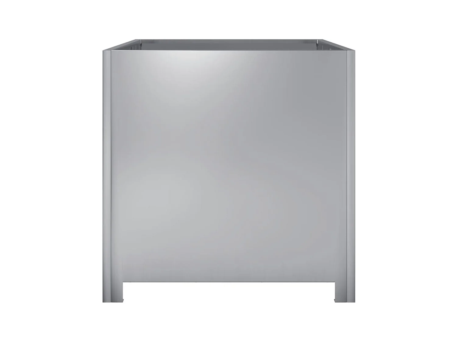 Fioriera 50x50x50 cm in acciaio zincato