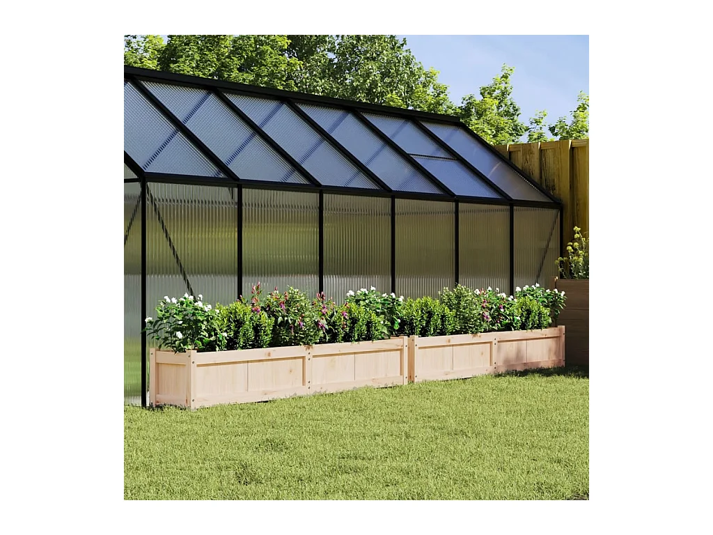 Jardinières 2 pcs bois de pin massif