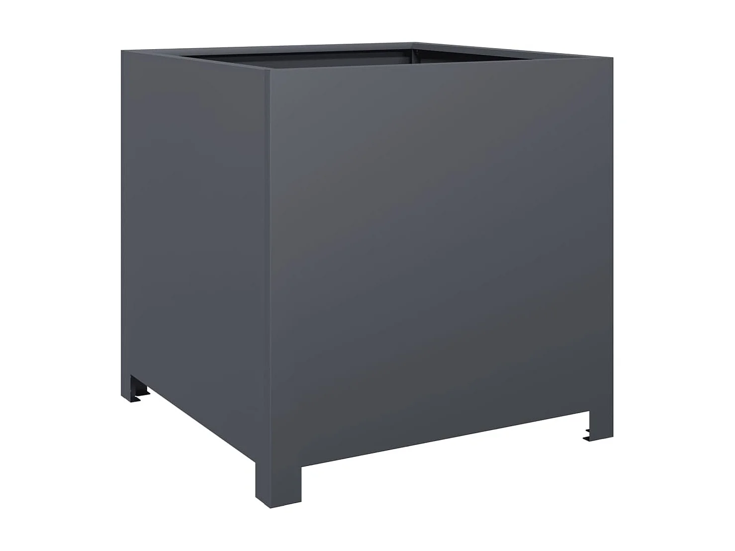 Fioriera antracite 50x50x50 cm in acciaio