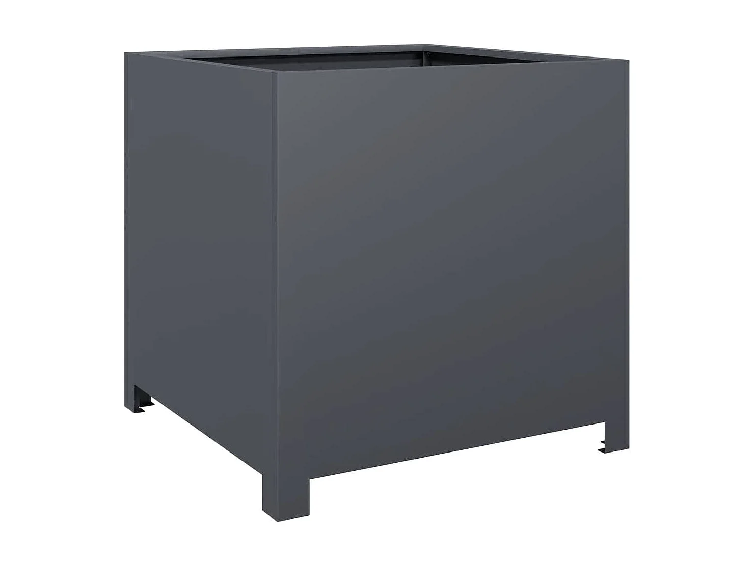 Fioriera antracite 50x50x50 cm in acciaio