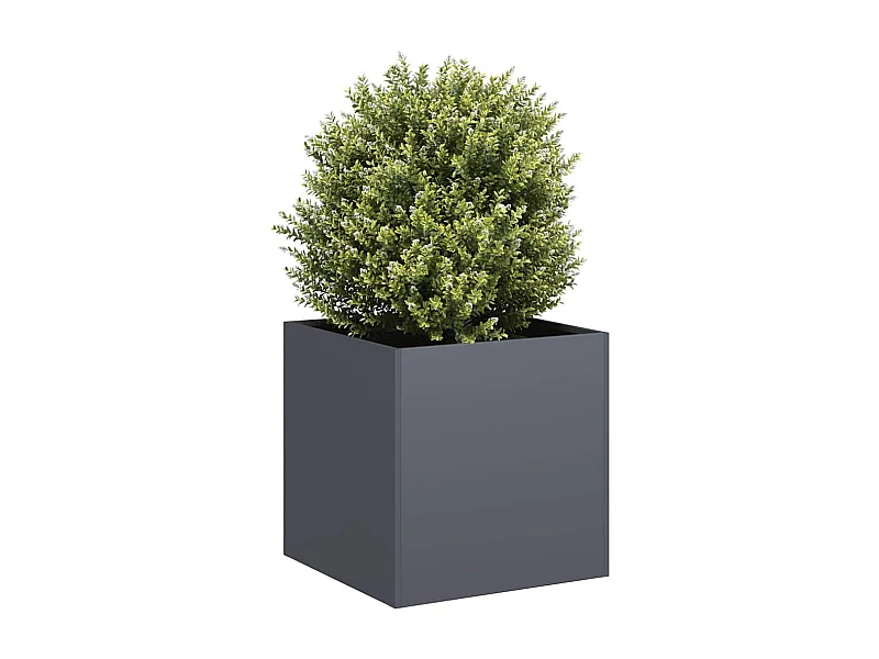 Fioriera antracite 40x40x40 cm in acciaio laminato a freddo