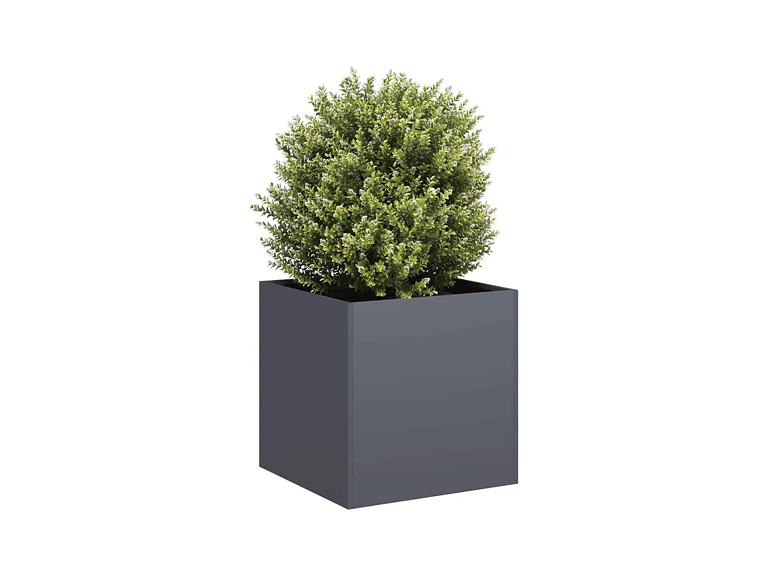 Jardinière anthracite 40x40x40 cm acier laminé à froid