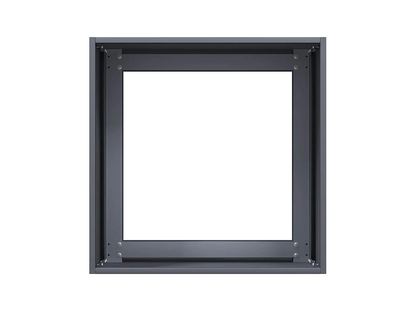 Jardinière anthracite 40x40x40 cm acier laminé à froid