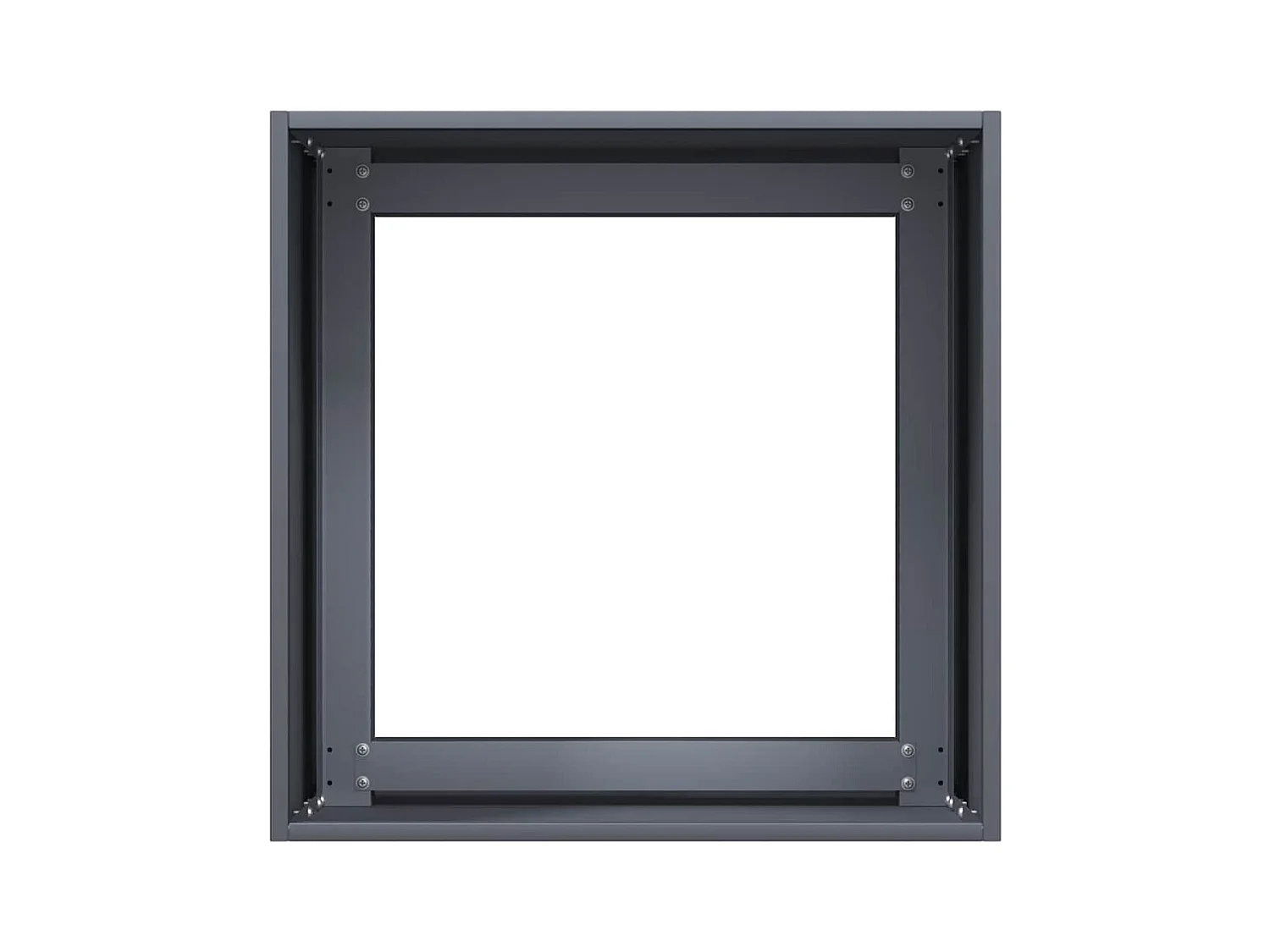 Jardinière anthracite 40x40x40 cm acier laminé à froid