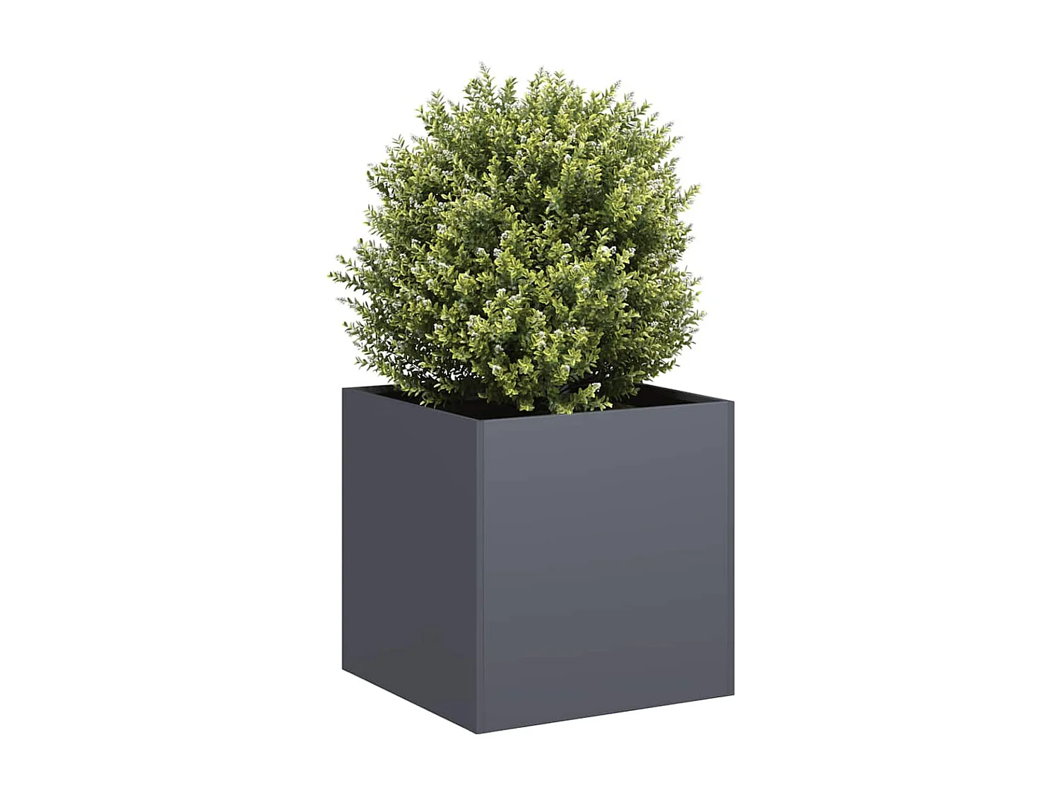 Jardinière anthracite 40x40x40 cm acier laminé à froid