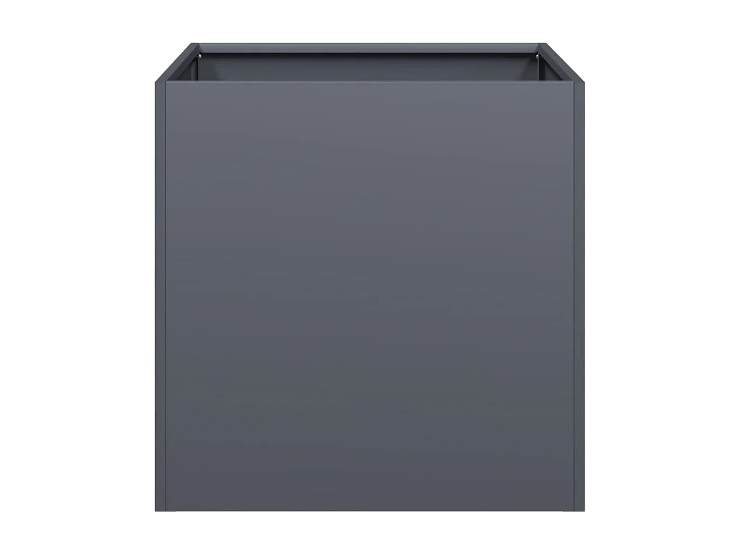 Jardinière anthracite 40x40x40 cm acier laminé à froid