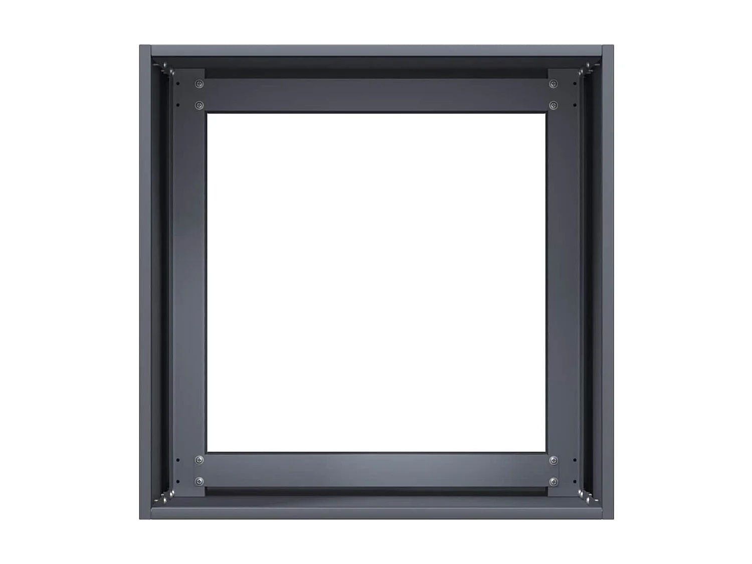 Jardinière anthracite 40x40x40 cm acier laminé à froid