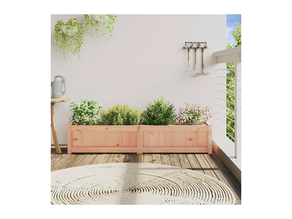 Jardinière 150x31x31 cm bois massif douglas