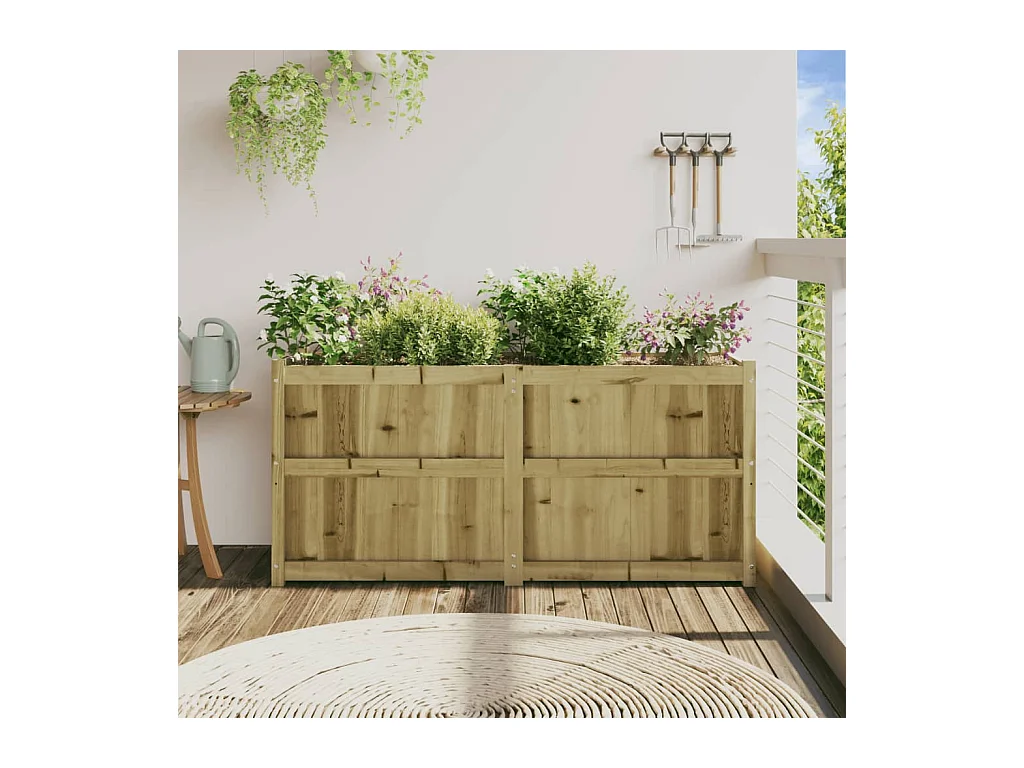 Jardinière 150x50x70 cm bois de pin imprégné