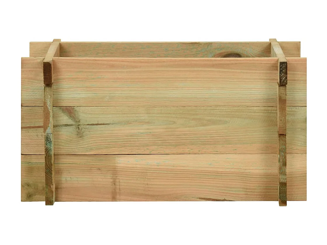 Huerto elevado de madera de pino impregnada de 40 cm