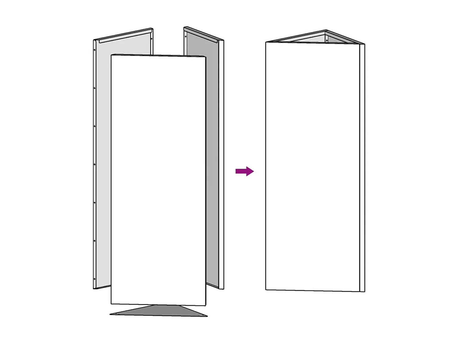 Fioriere 2 pz antracite triangolari 50x43x75 cm acciaio