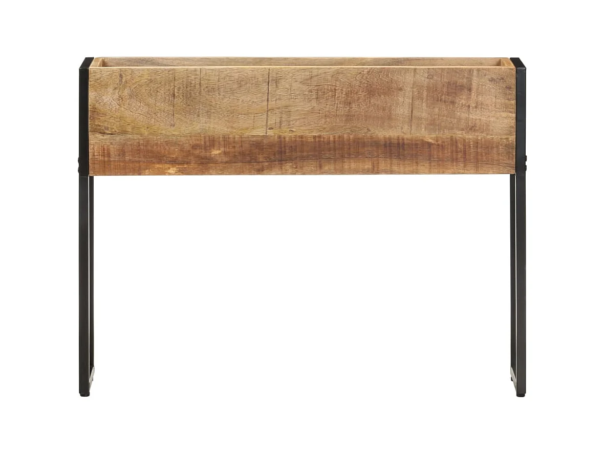 Fioriera 90x20x68 cm Legno di mango grezzo