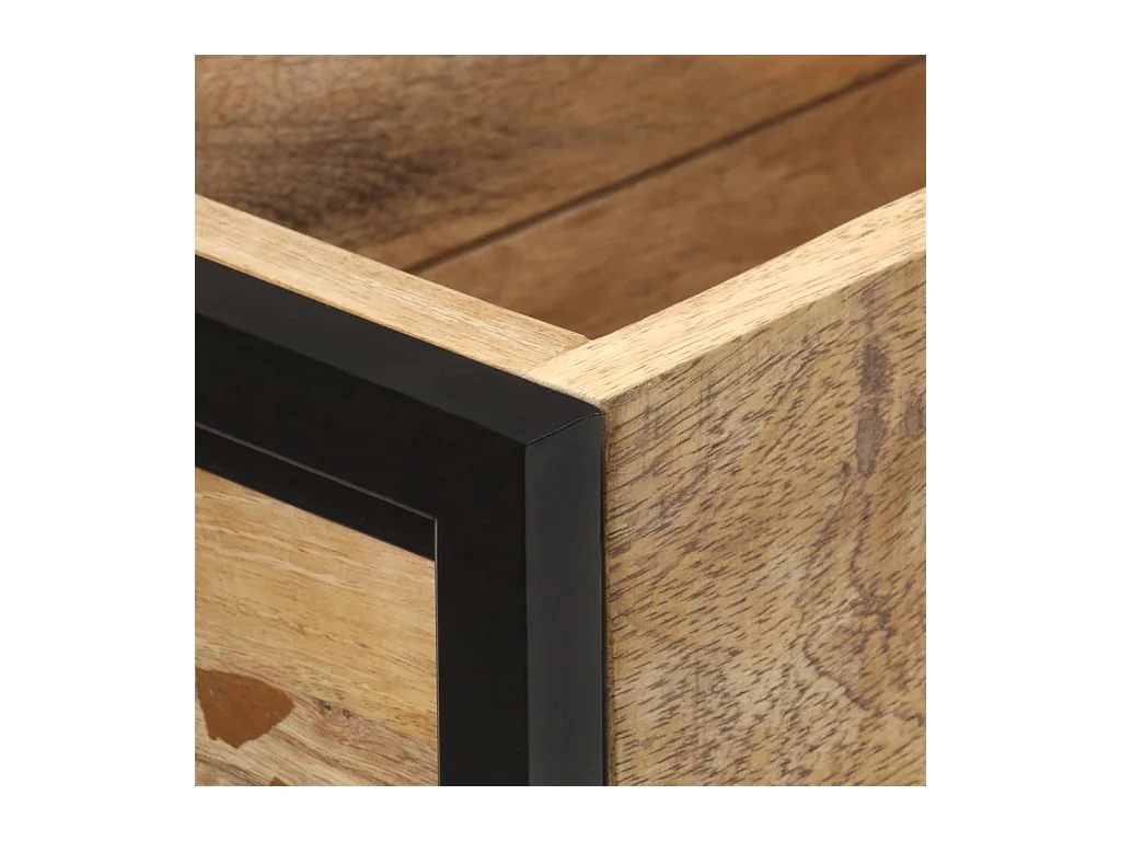 Fioriera 90x20x68 cm Legno di mango grezzo