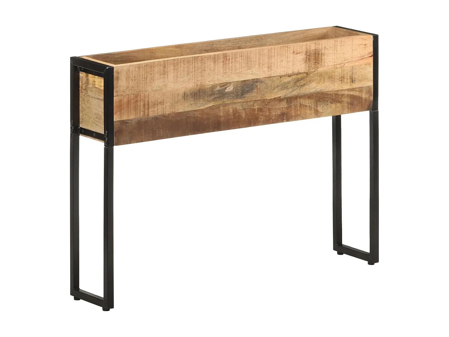 Fioriera 90x20x68 cm Legno di mango grezzo