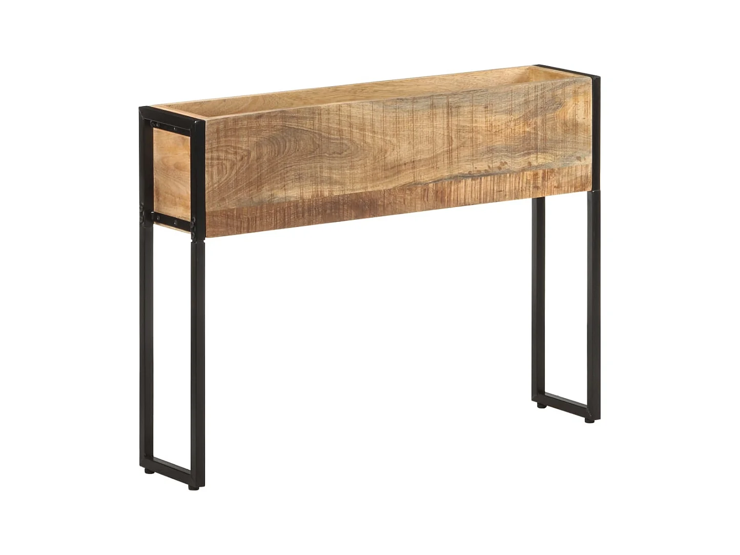 Jardinière 90x20x68 cm Bois de manguier brut