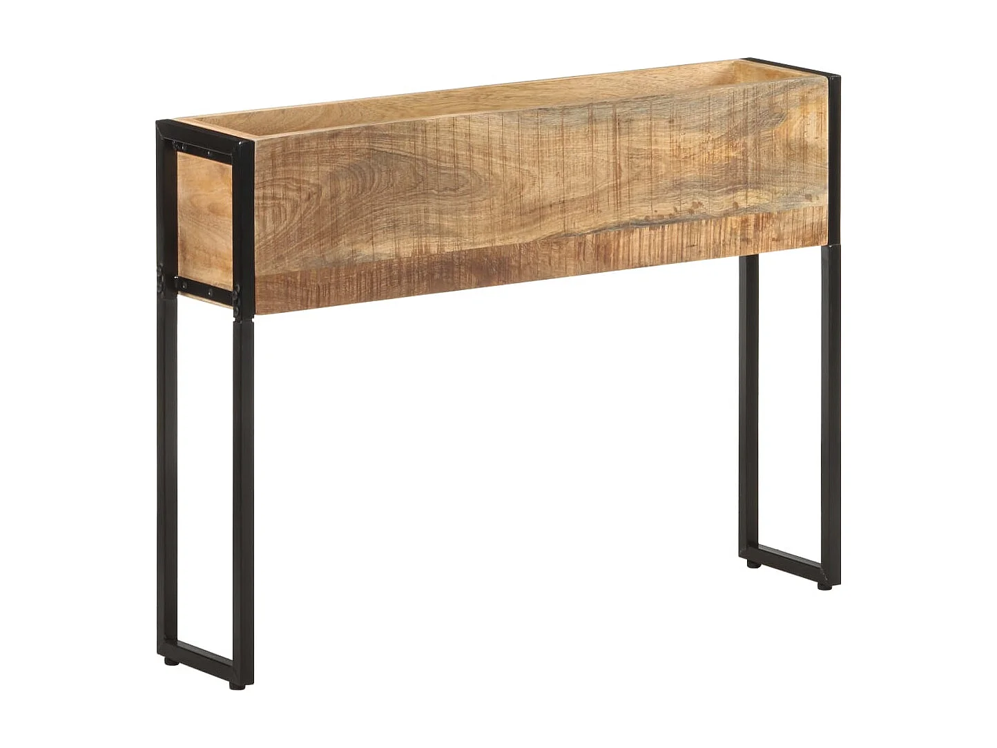 Jardinière 90x20x68 cm Bois de manguier brut