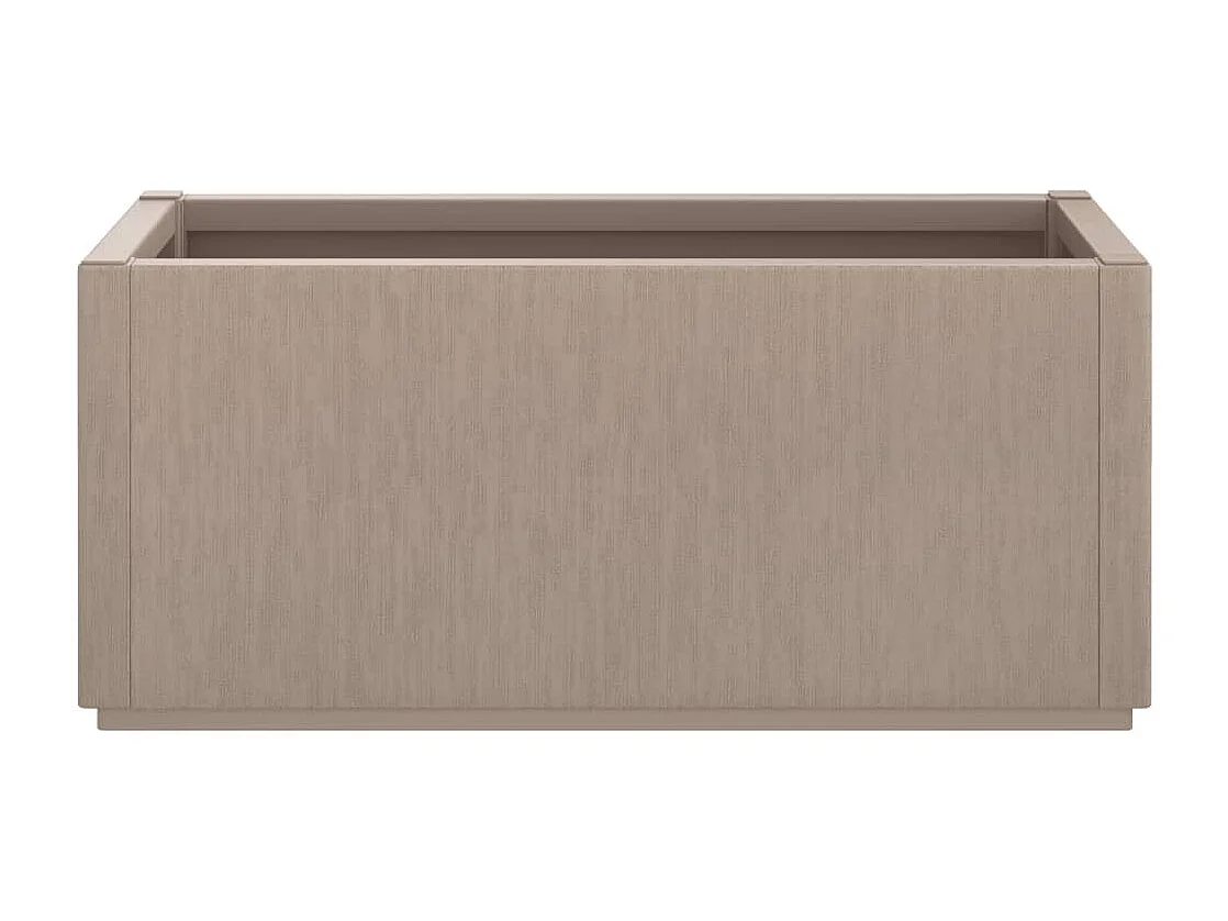 Jardinera marrón claro 80x36x35 cm PP