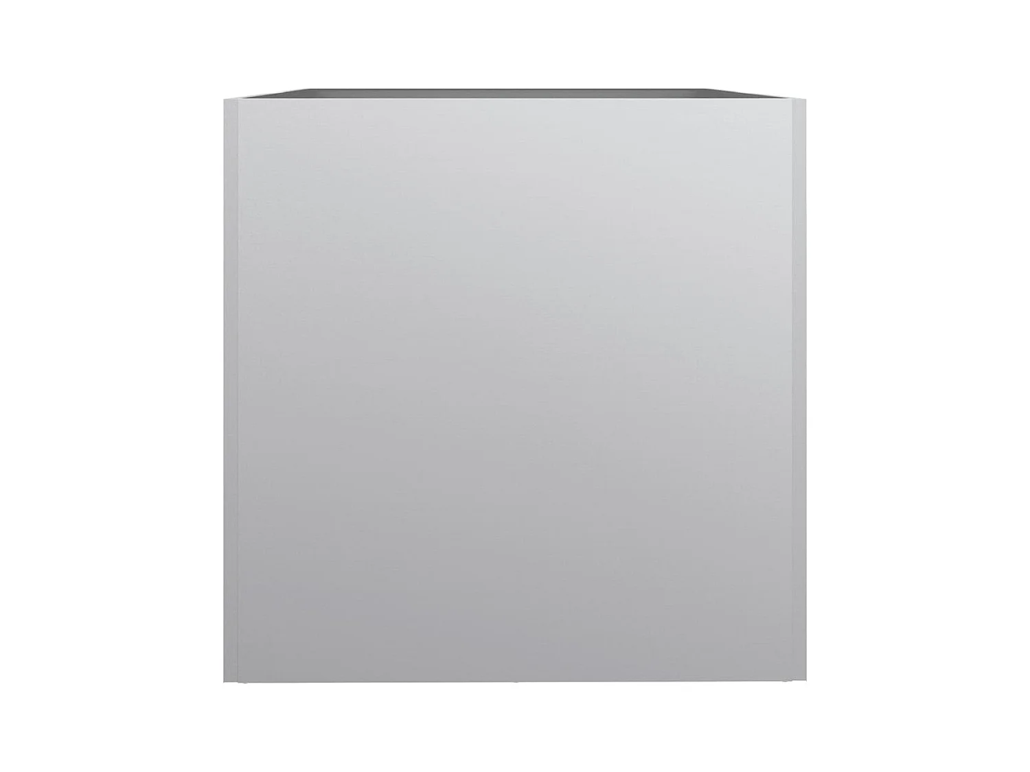 Jardinière argenté 62x47x46 cm acier galvanisé