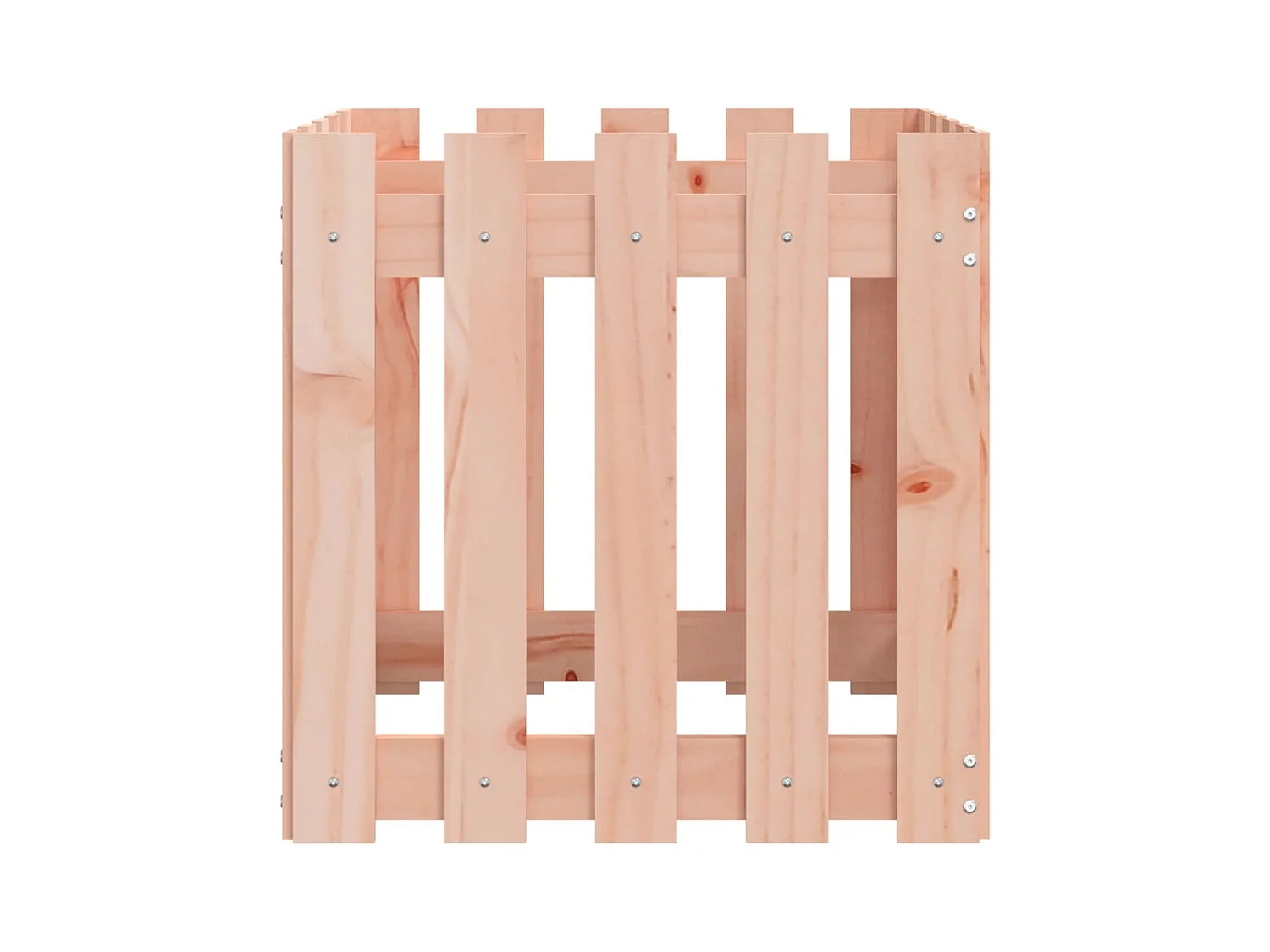 Jardinière avec design de clôture 50x50x50 cm Douglas massif