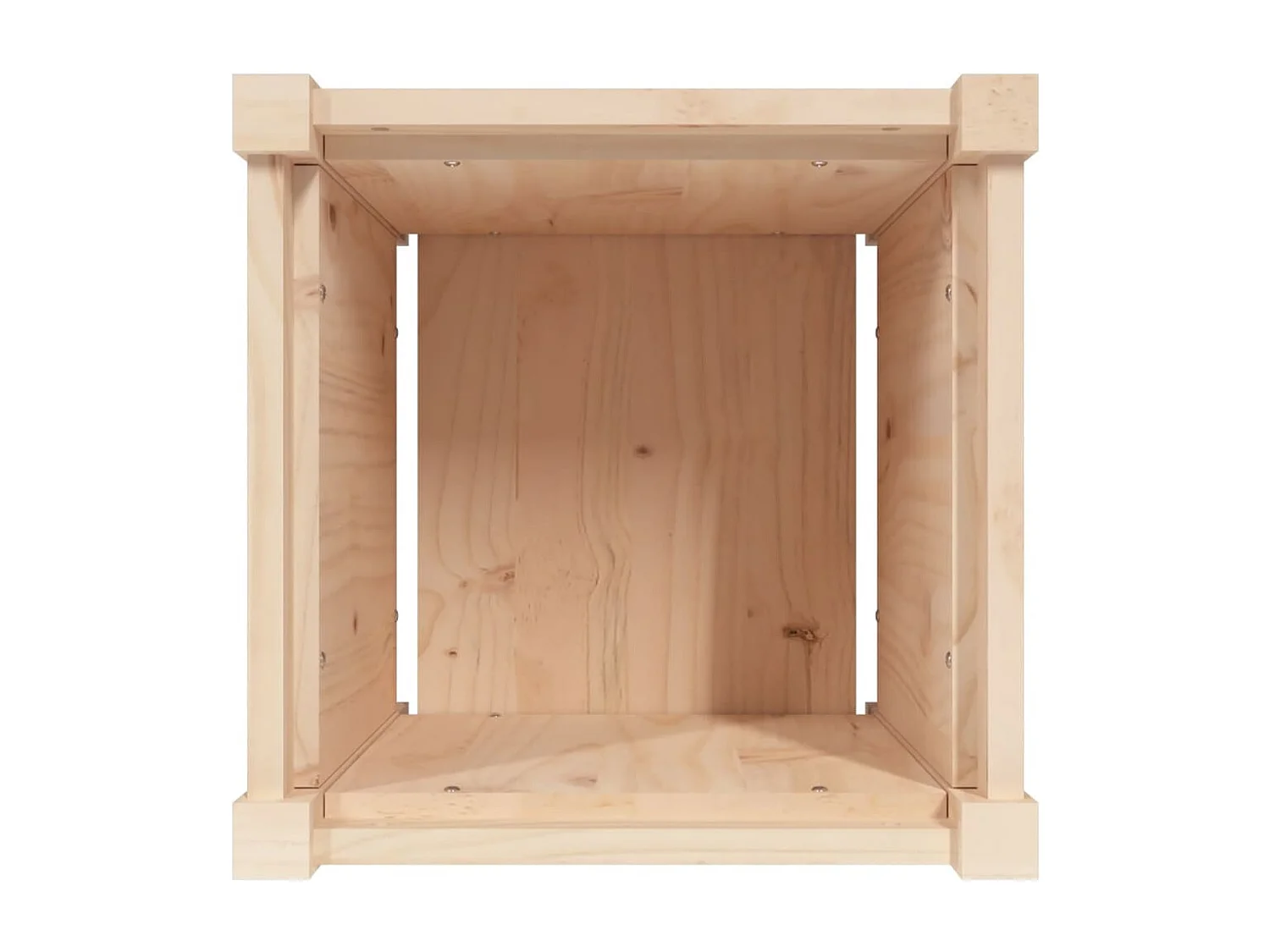 Jardinière 40x40x40 cm bois de pin massif