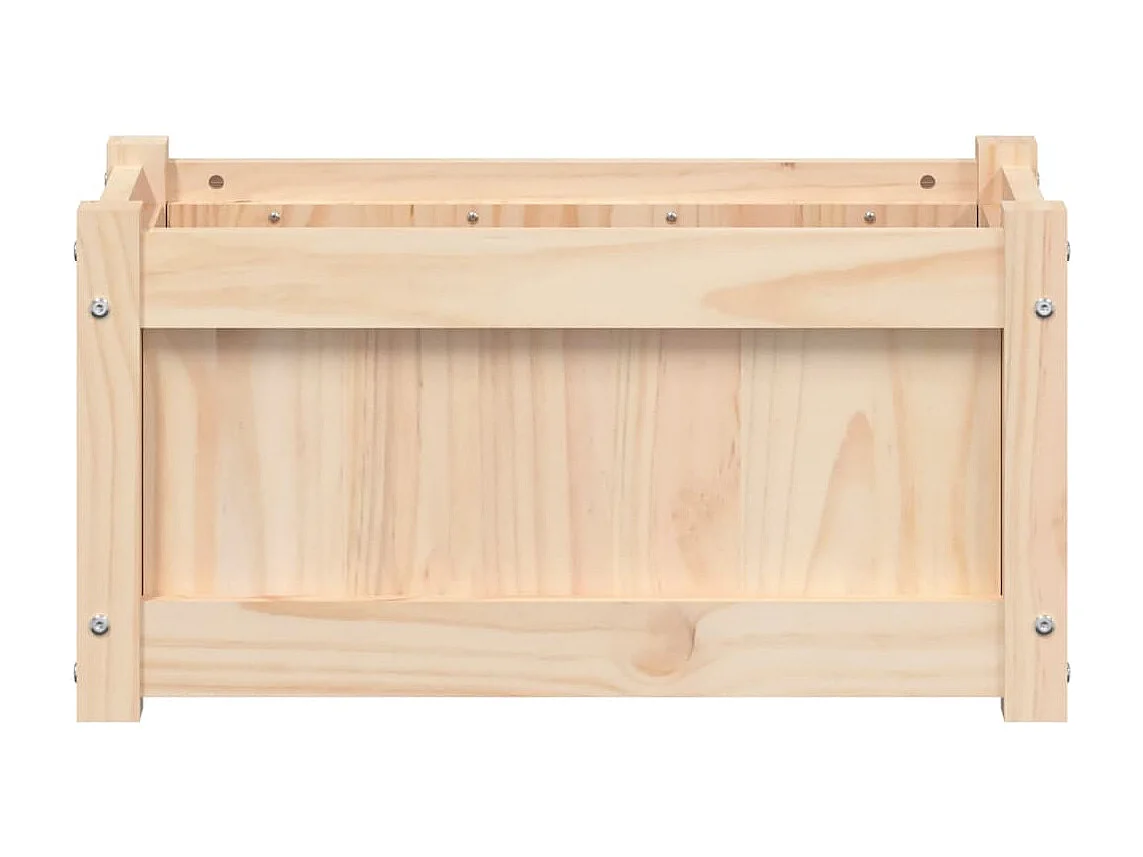 Jardinières 2 pcs bois de pin massif