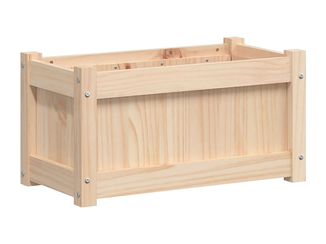 Jardinières 2 pcs bois de pin massif