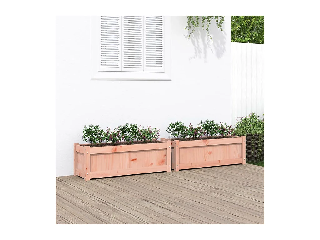 Plantenbakken 2 stuks cm massief hout douglas