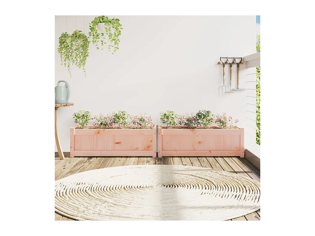 Plantenbakken 2 stuks cm massief hout douglas