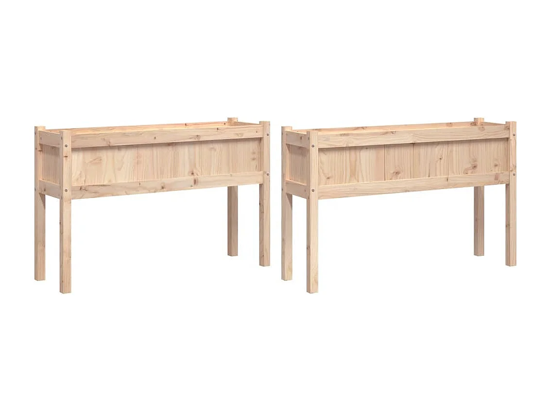 jardineras con patas de madera maciza de pino