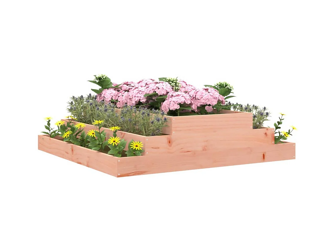 Plantenbak 110x110x27 cm Massief Douglassparrenhout