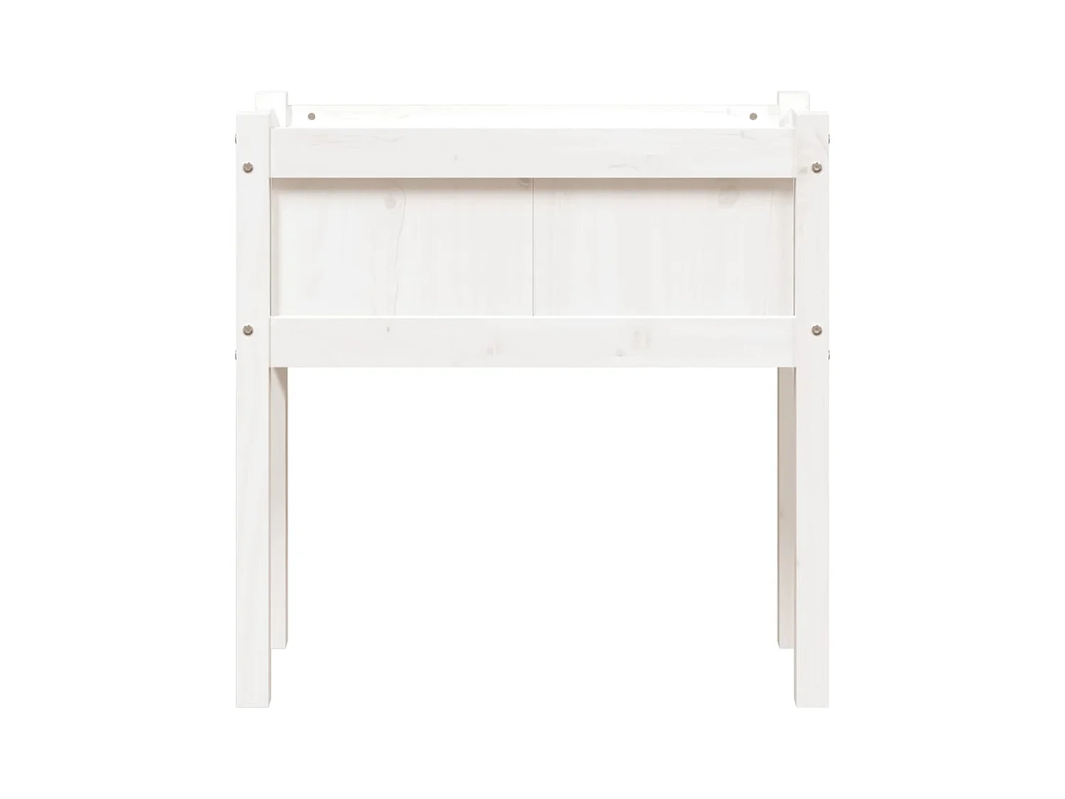 Jardinières avec pieds blanc 70x31x70 cm bois de pin massif