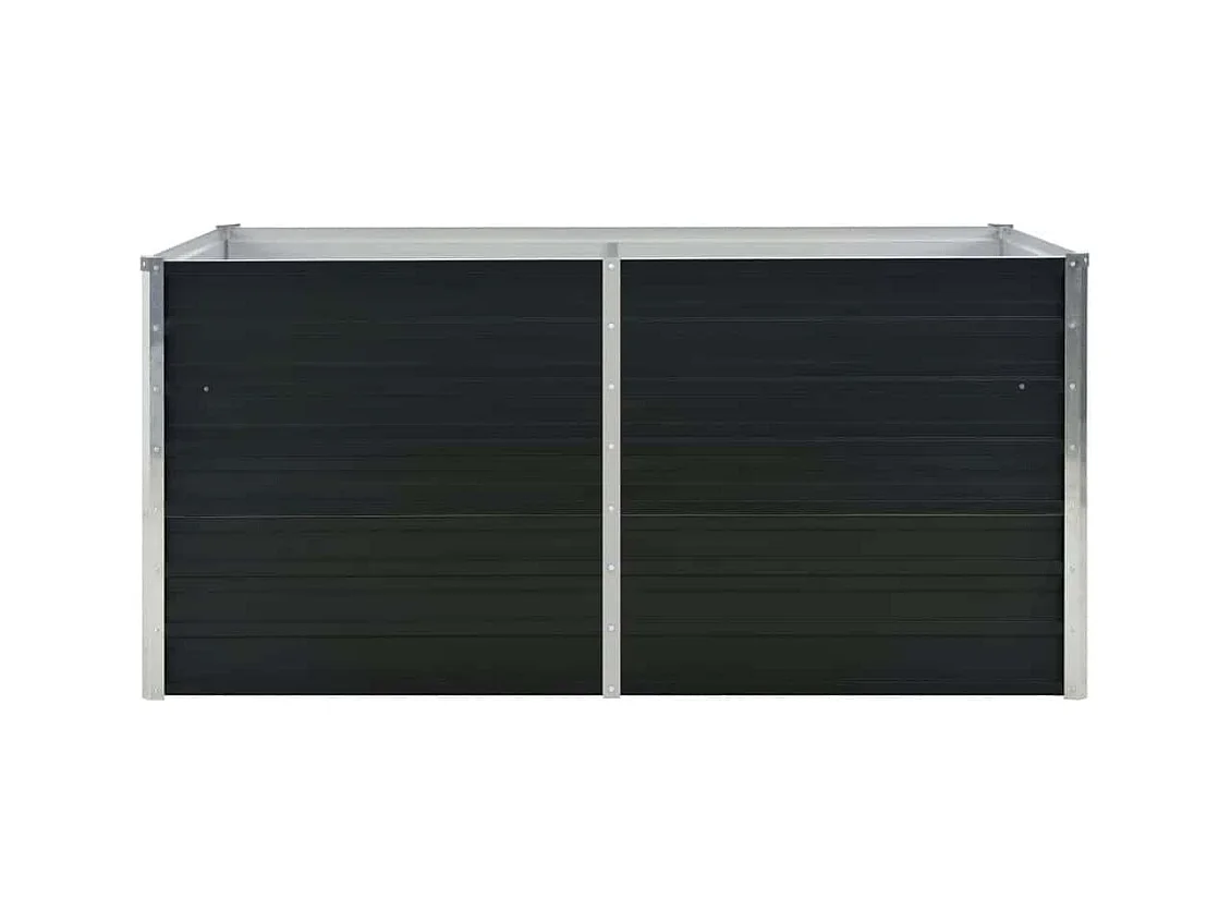 Jardinière surélevée Anthracite 160x80x77 cm Acier galvanisé