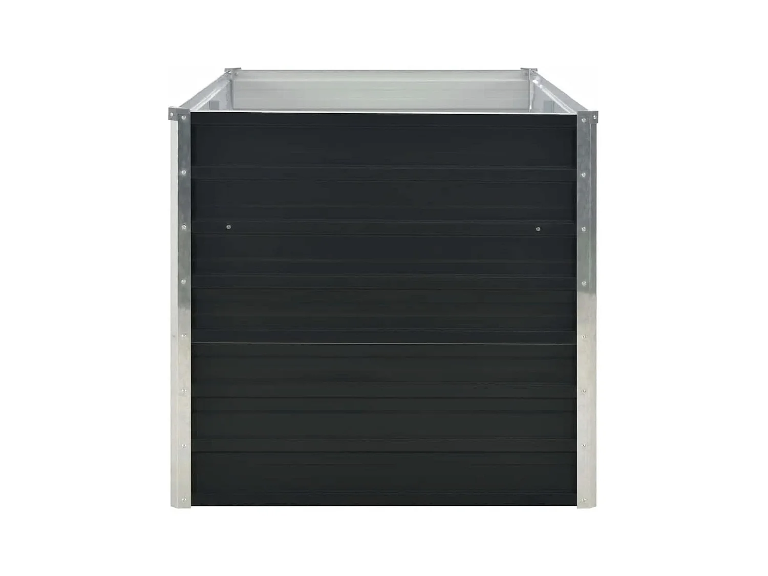 Jardinière surélevée Anthracite 160x80x77 cm Acier galvanisé