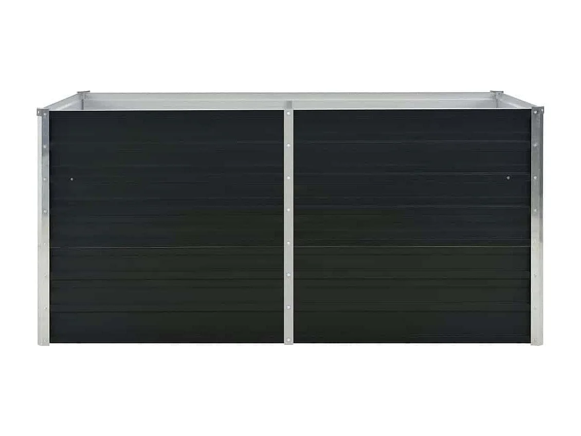 Jardinière surélevée Anthracite 160x80x77 cm Acier galvanisé