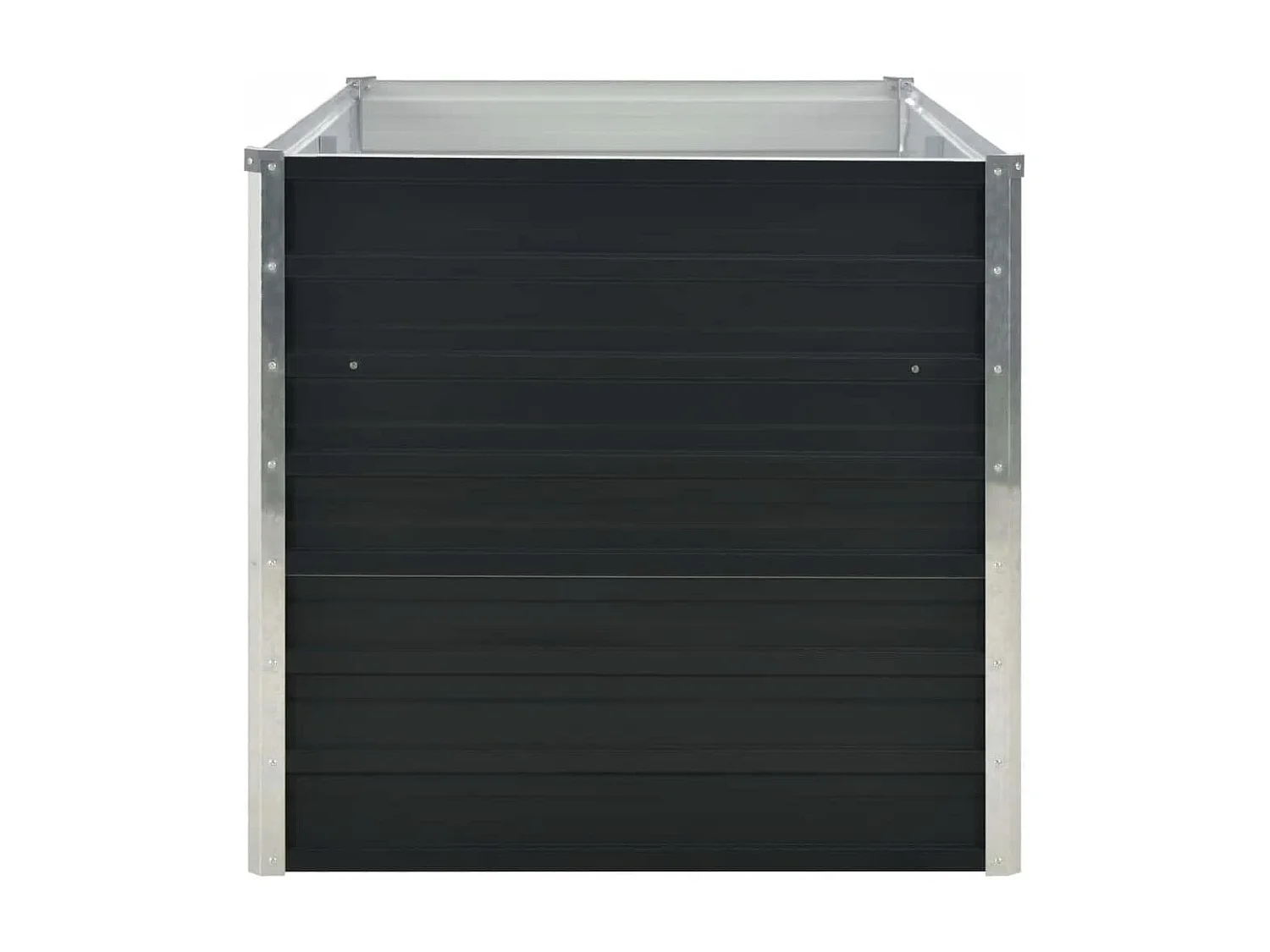 Jardinière surélevée Anthracite 160x80x77 cm Acier galvanisé
