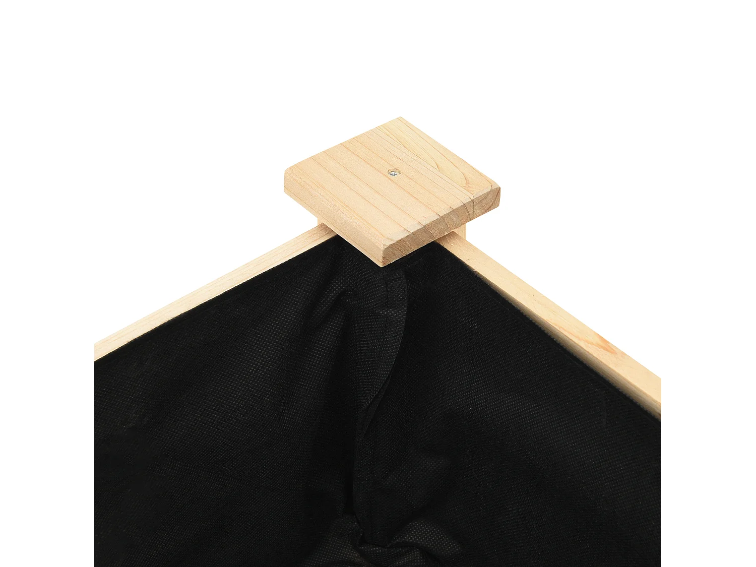 Plantenbak met plank 45x45x76 cm van massief dennenhout