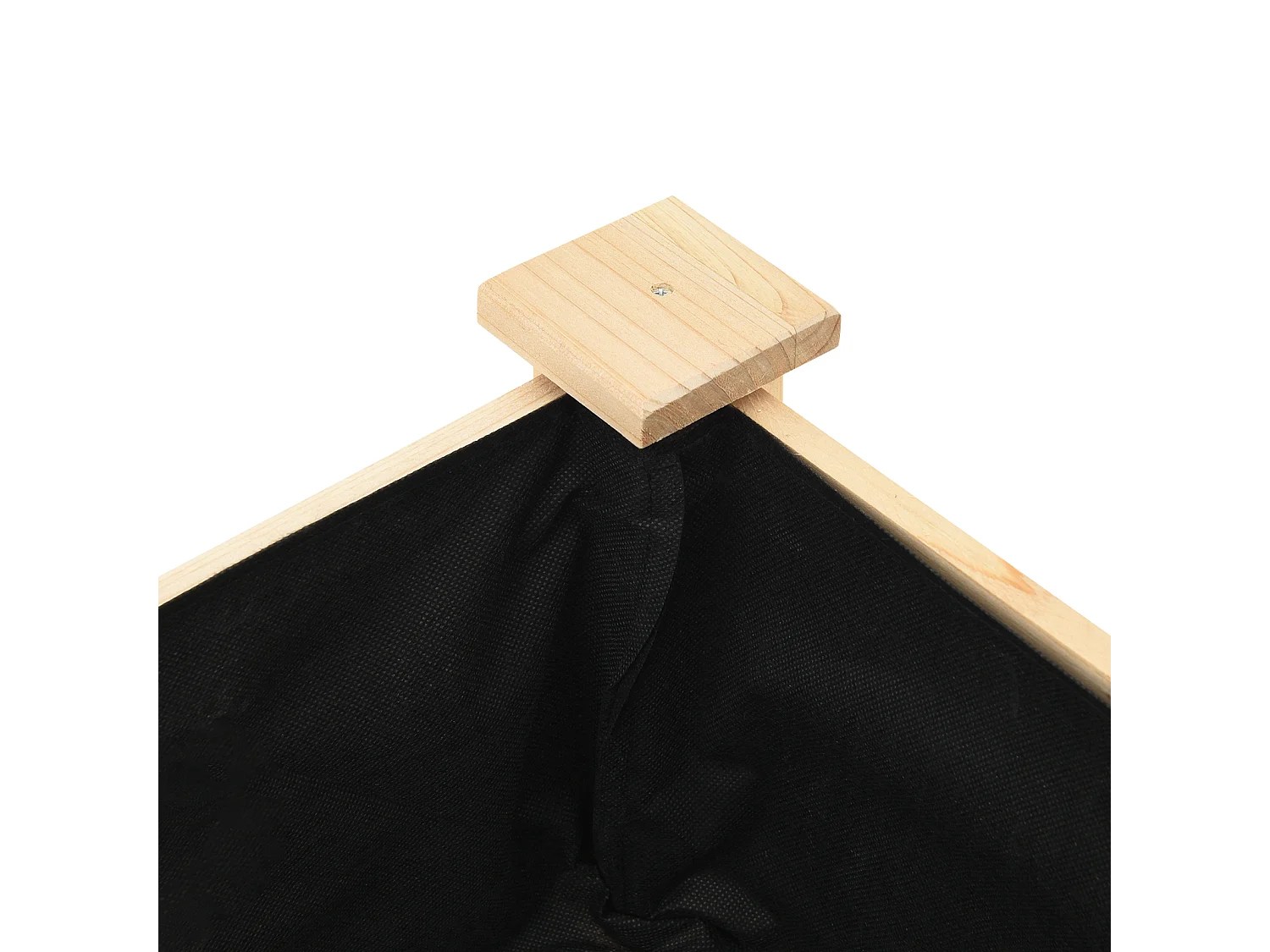 Plantenbak met plank 45x45x76 cm van massief dennenhout