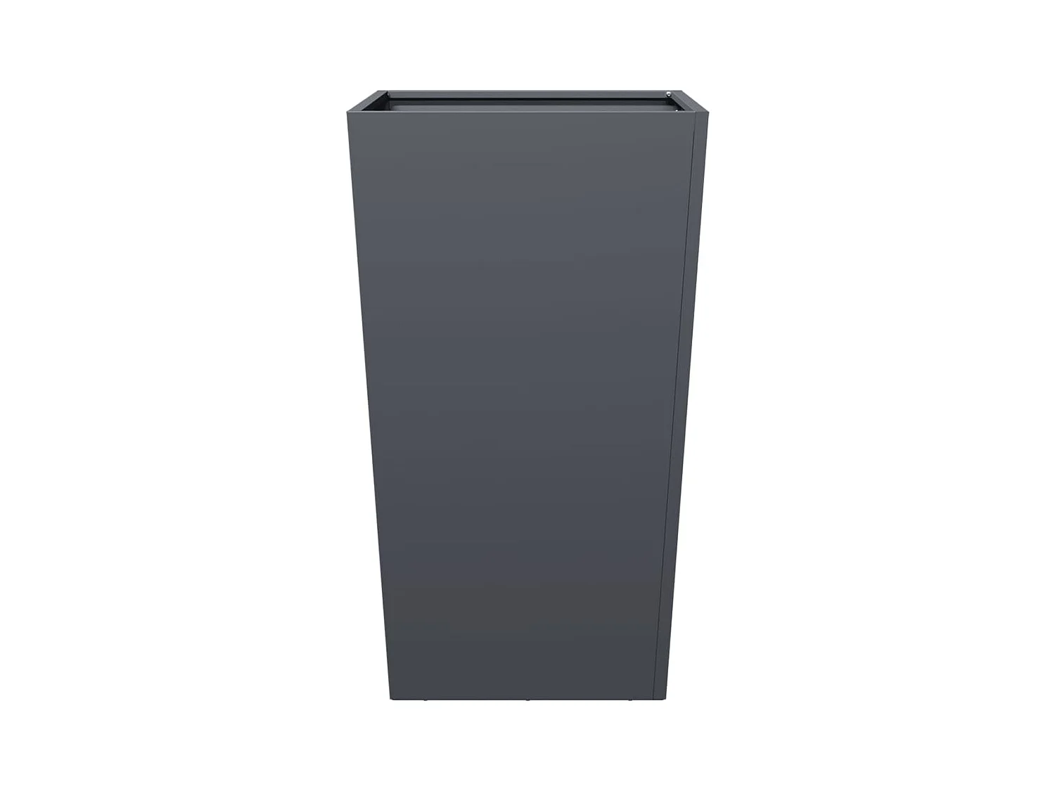 Antraciet plantenbak 45x45x75 cm staal