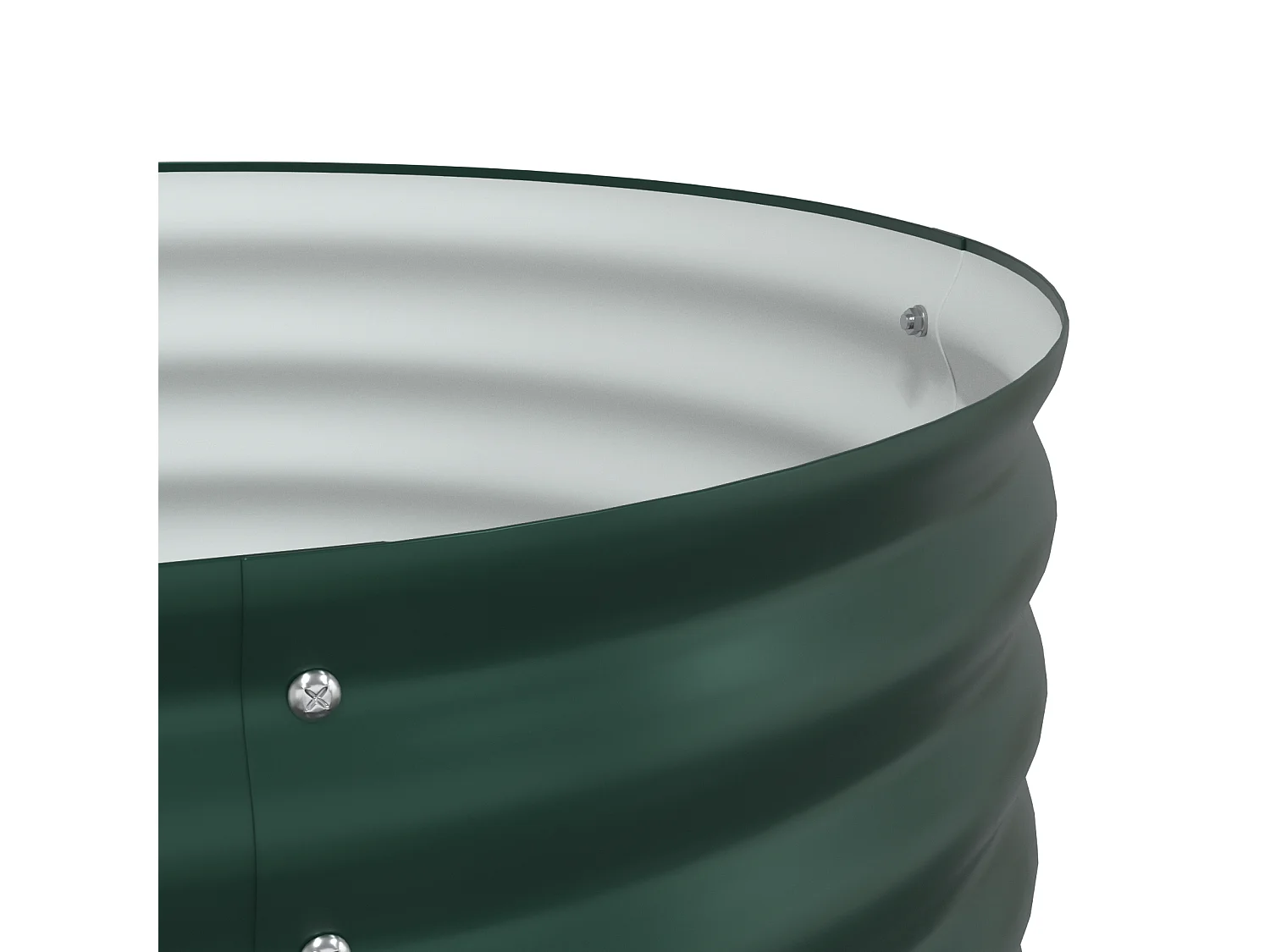 Jardinière Élevée Verte 160x80x81 cm Acier Galvanisé