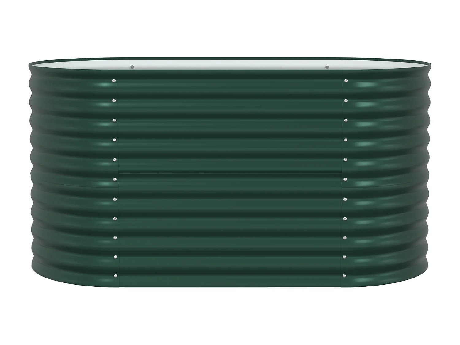 Jardinière Élevée Verte 160x80x81 cm Acier Galvanisé