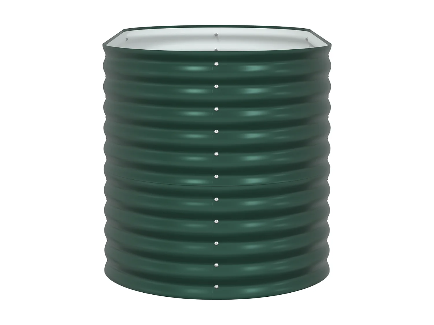 Jardinière Élevée Verte 160x80x81 cm Acier Galvanisé