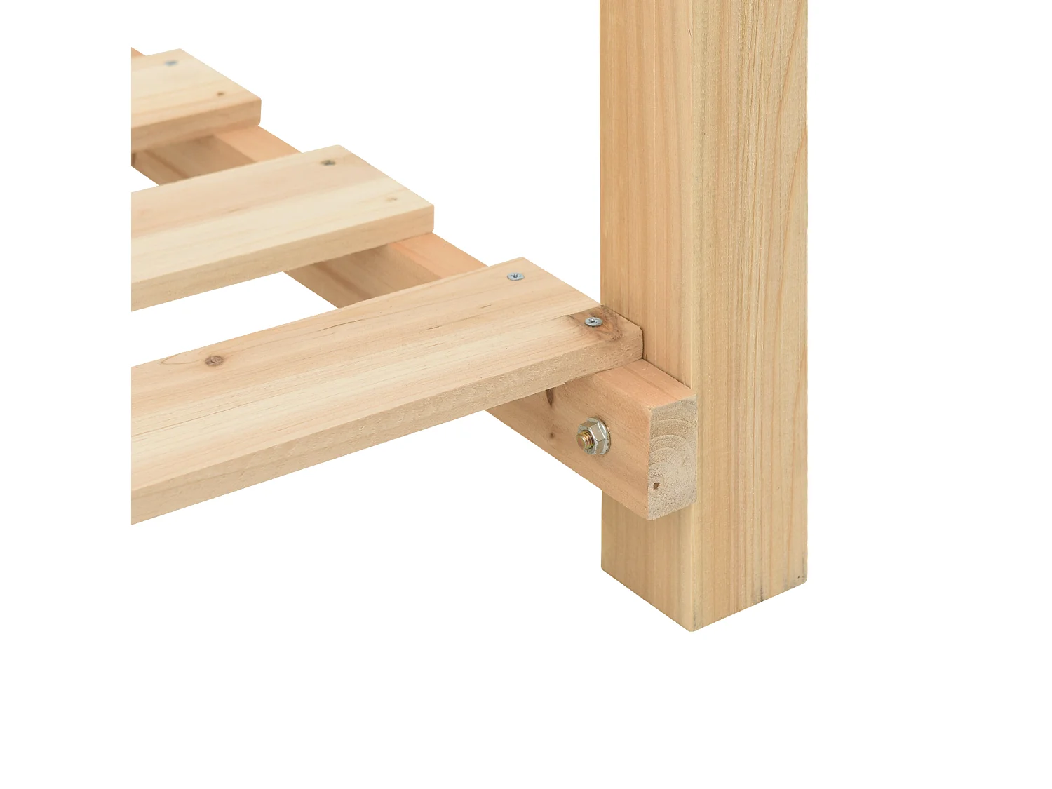 Jardinière avec étagère 115x59x76 cm en bois massif de sapin